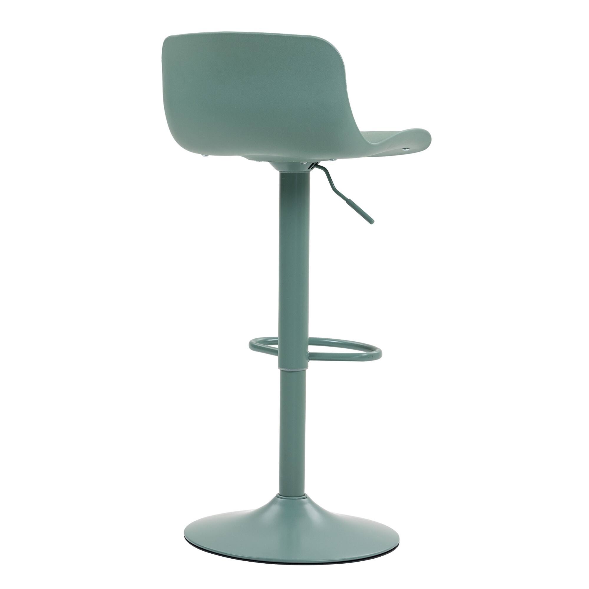 Alt View 10. GOODSILO - Set of 2 Adjustable Swivel Bar Stools with Backrest, Modern Counter Height Stools for Kitchen Islands - Mint Green.