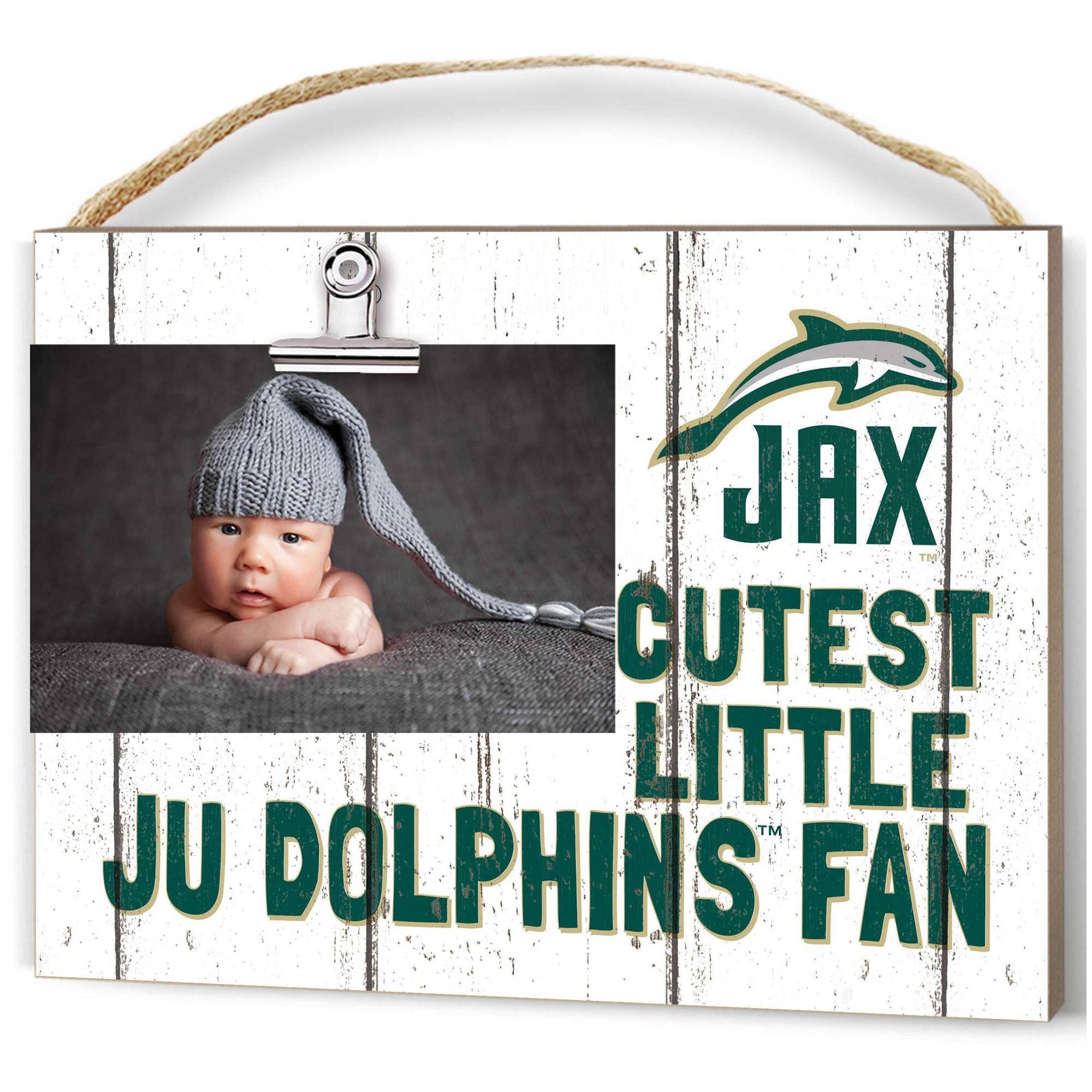JU Dolphins 8'' x 10'' Cutest Little Weathered Logo Clip Photo Frame