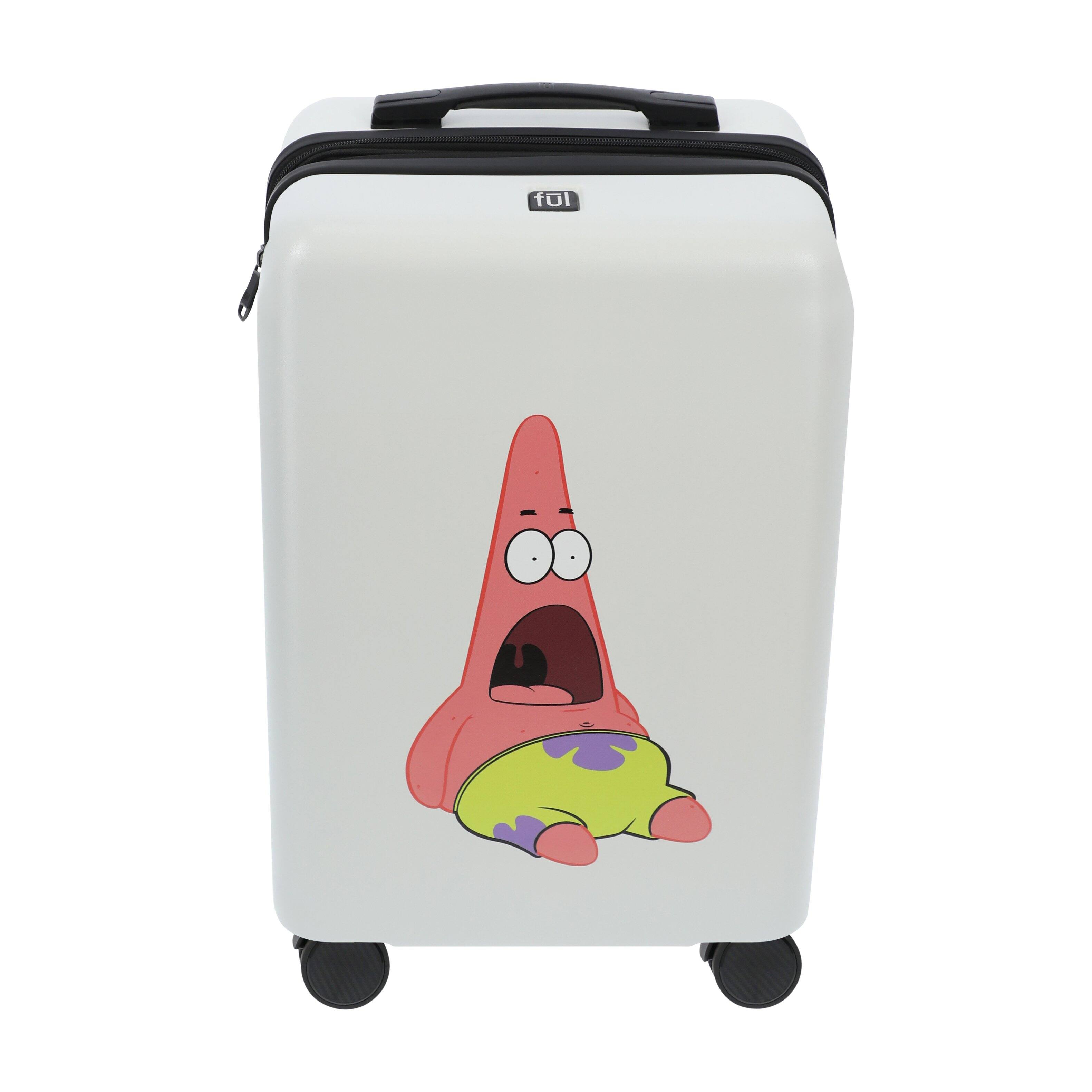 Alt View 1. Ful - NICKELODEON SPONGEBOB-PATRICK 22.5" CARRY-ON LUGGAGE - WHITE.
