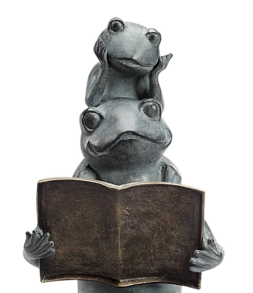 Alt View 3. SPI Home - SPI Eager Readers Garden Sculpture Outdoor Décor - Multicolored.