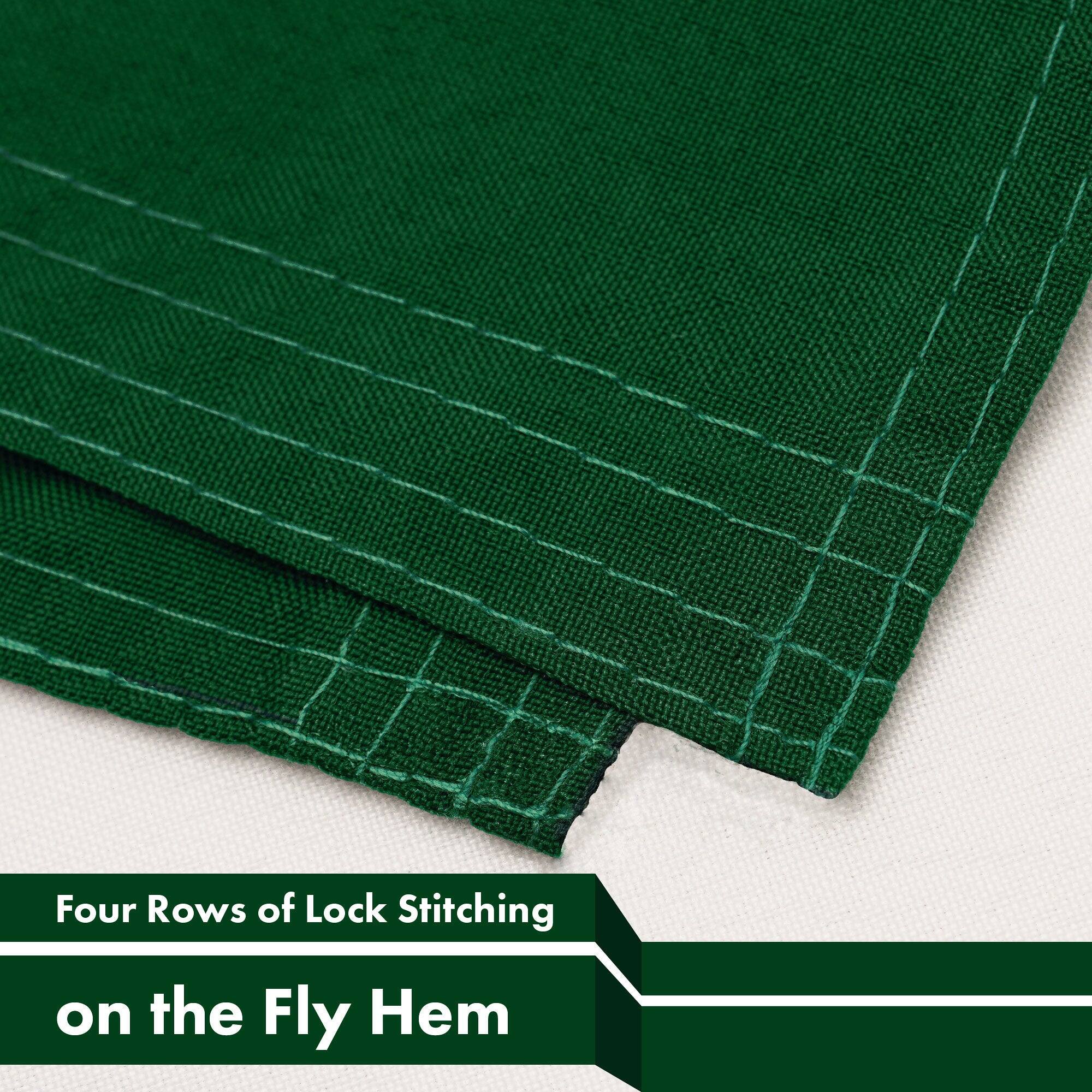 Four Rows of Lock Stitching on the Fly Hem