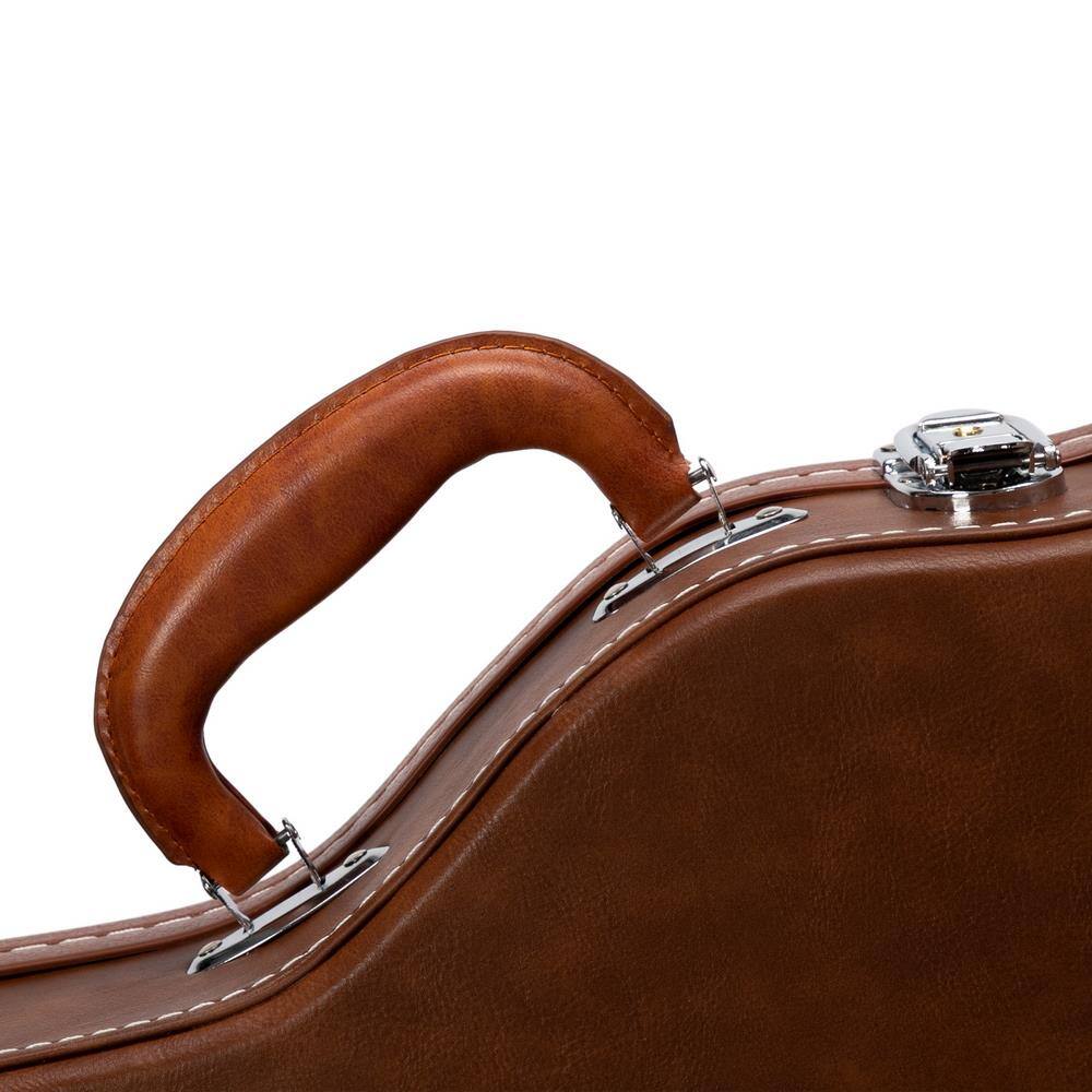 Angle. Winado - Electric Guitar Hard Case, Wooden Hard-Shell Protect Carrying Case for KLP-Style Electric Guitar with Lock Latch Padding.