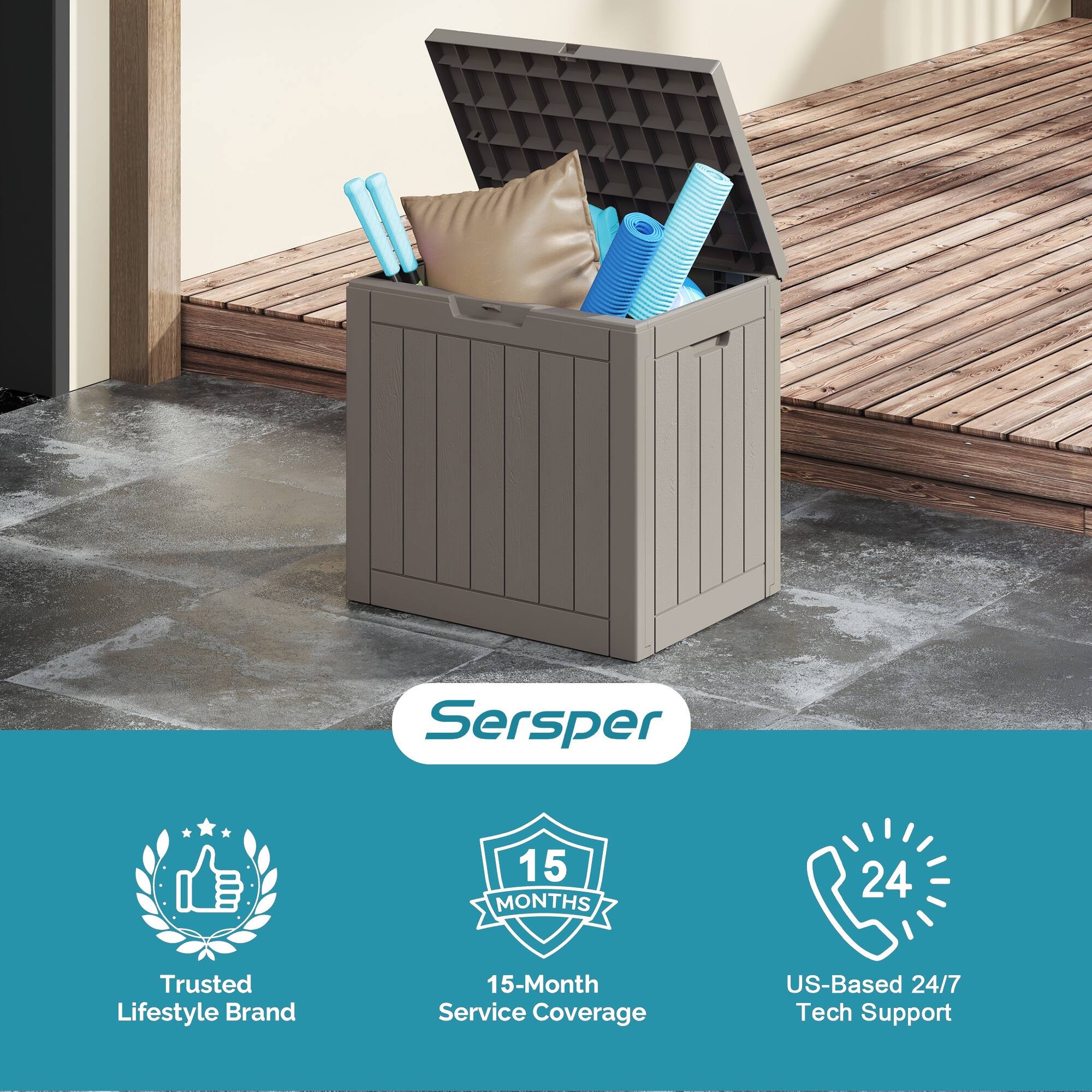 Sersper  
15 MONTHS  
24 Trusted Lifestyle Brand  
15-Month Service Coverage  
US-Based 24/7 Tech Support