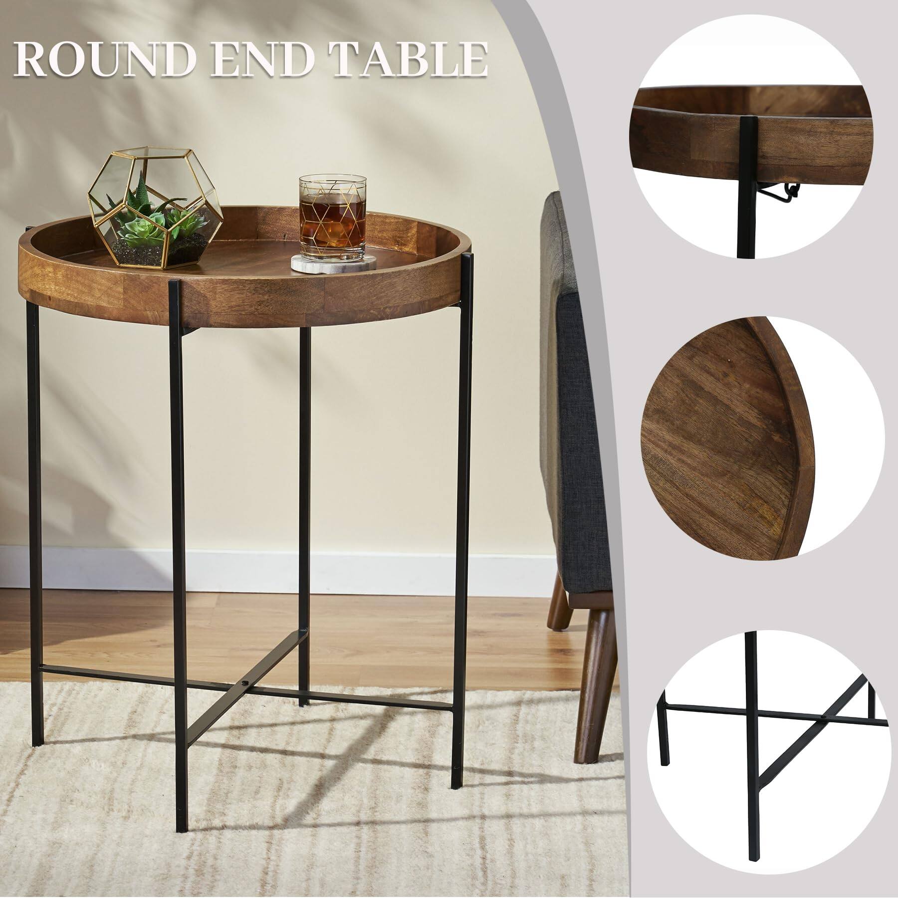 ROUND END TABLE