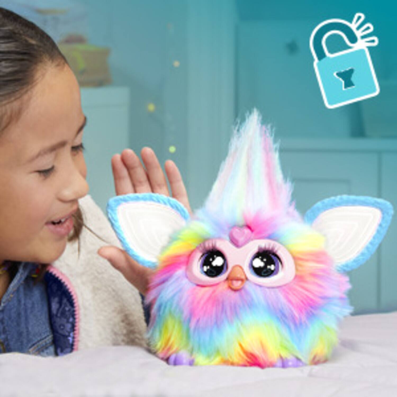 Alt View 4. Hasbro - Hasbro Collectibles - Furby Tie Dye Interactive Toy   - Collectibles.