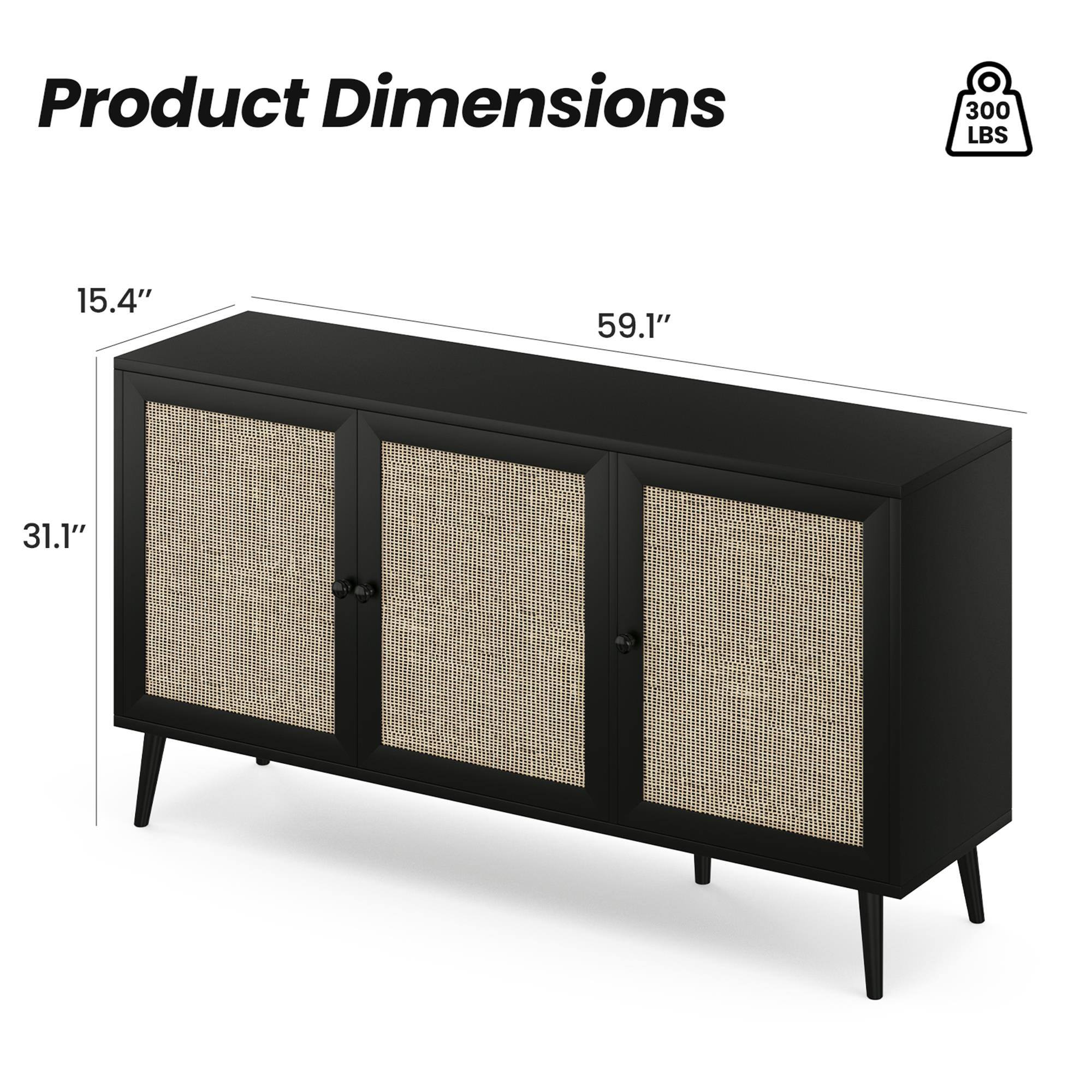 Product Dimensions
300 LBS
15.4"
59.1"
31.1"
