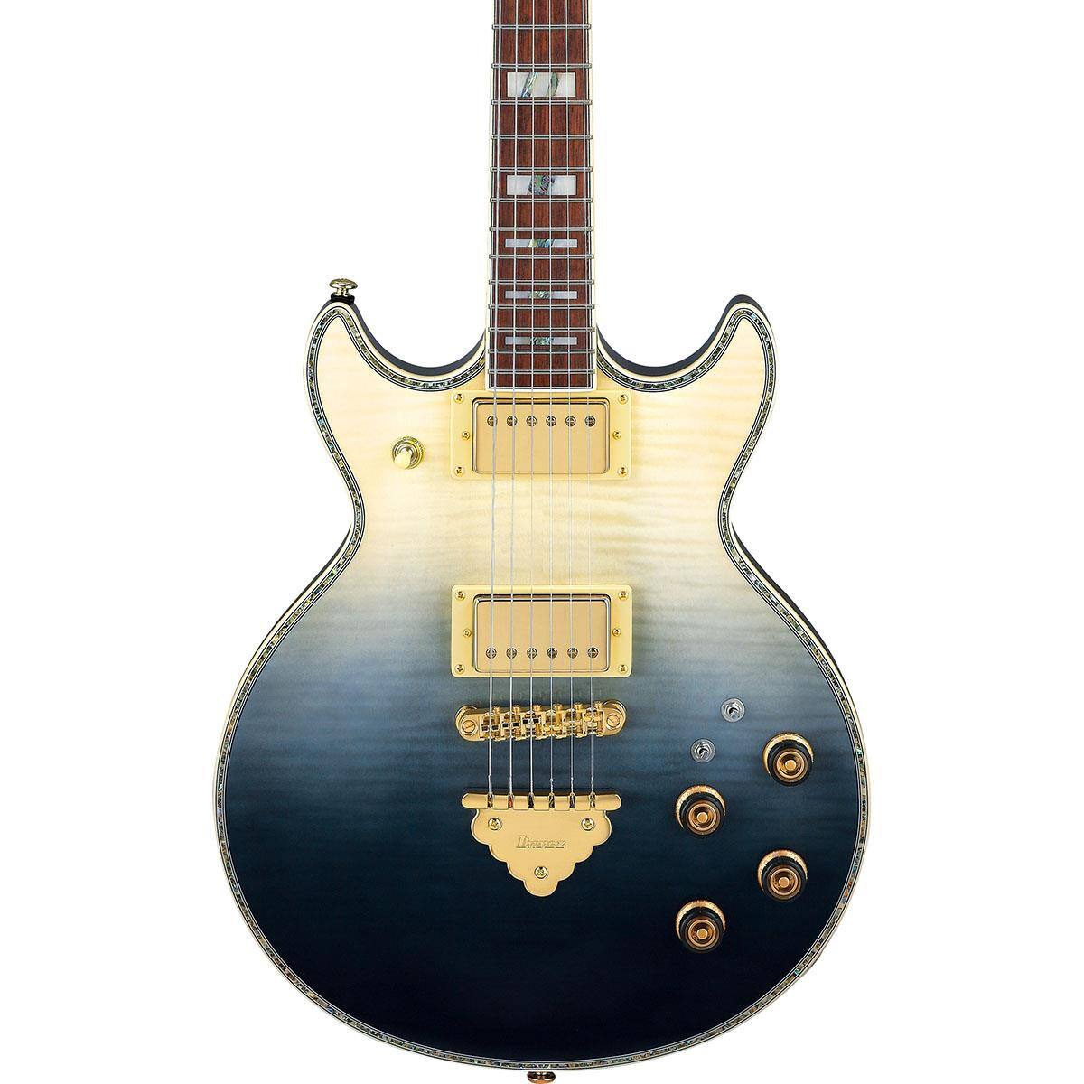 Alt View 3. Ibanez - Ibanez AR Standard Series AR420 Electric Guitar, Black Mirage Gradation.