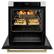 Alt View 11. ZLINE - 30 in. Autograph Wall Oven w/ Air Fry and Self Clean w/ Polished Gold Handle - Stainless Steel.
