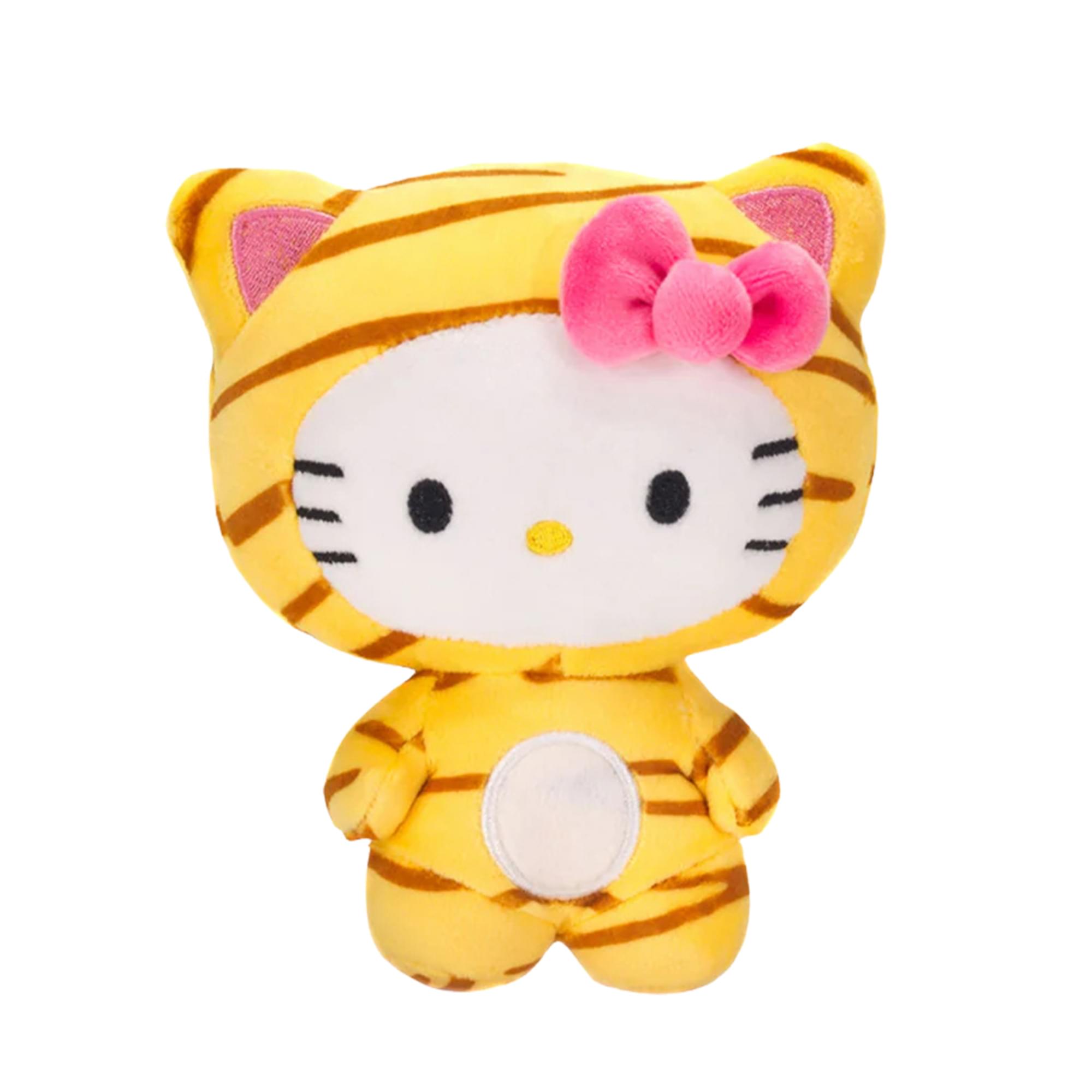 Front. Hello Kitty - Sanrio Hello Kitty Animal Disguise 7 Inch Plush | Tiger - Orange.
