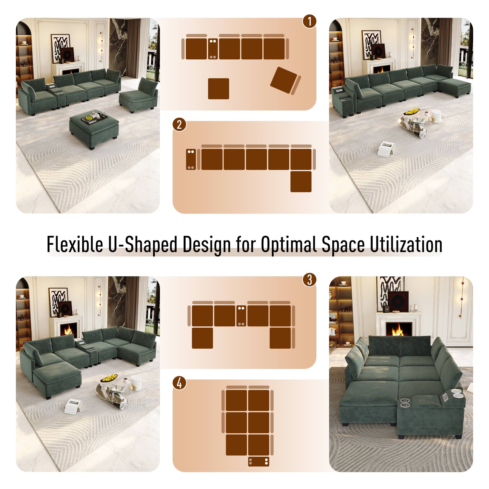 Flexible U-Shaped Design for Optimal Space Utilization