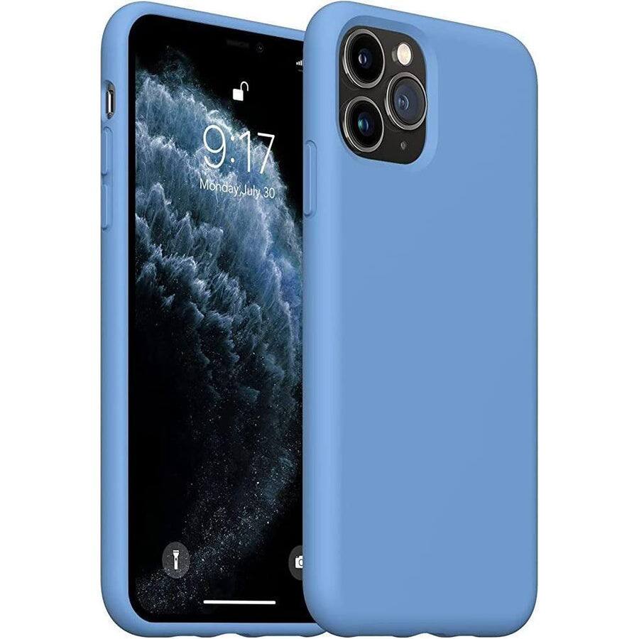 Entronix - Liquid Silicone Case for iPhone 11 Pro Max - Ultimate Protection and Comfort - Aqua Blue