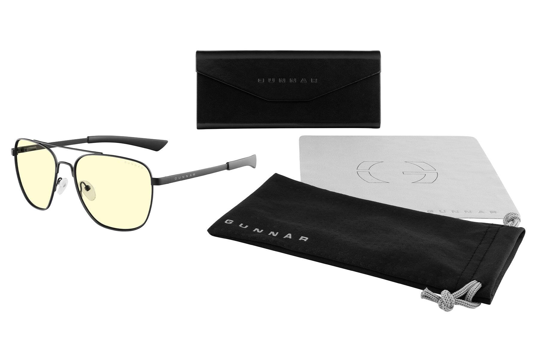 Alt View 9. GUNNAR - GUNNAR Computer Glasses  -  Mustang, Chrome, Amber Lens - Blue Light Blocking, Relieve Dry Eye, Anti Glare - Chrome.