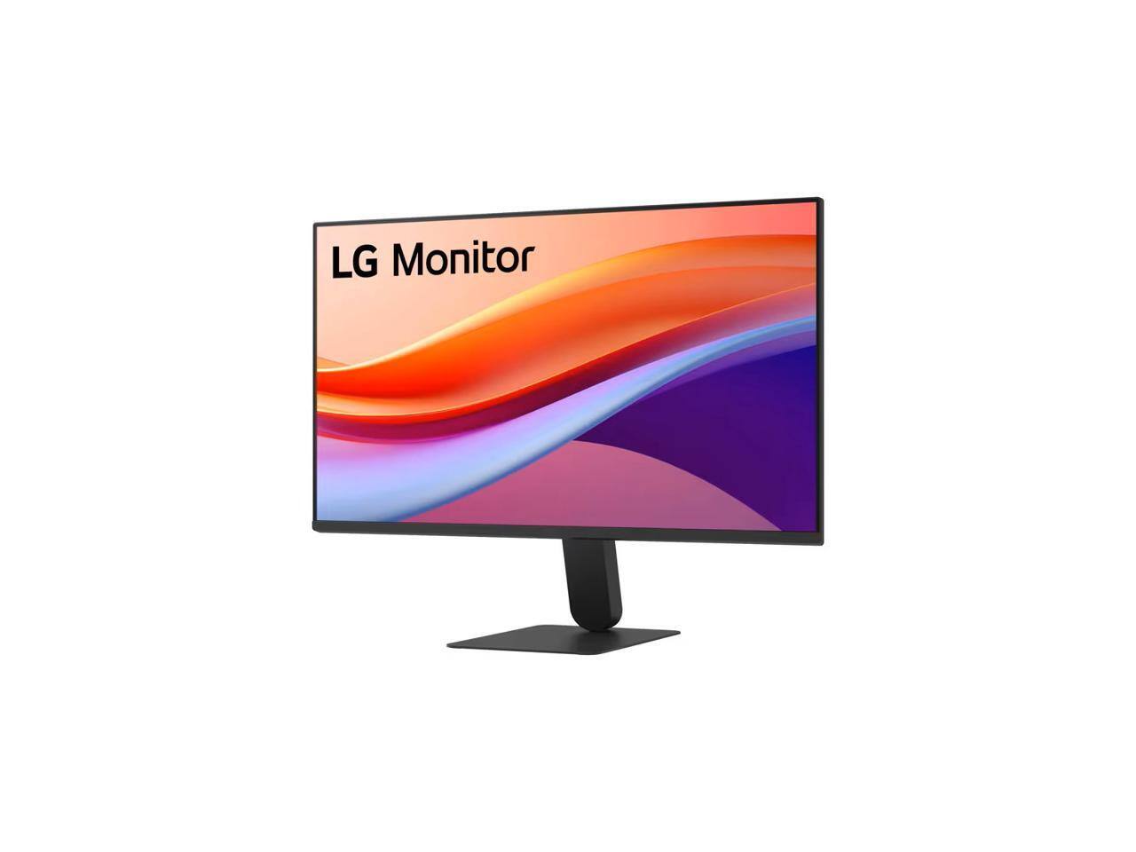Alt View 1. LG - LG 24" FHD IPS 120Hz HDR10 Monitor with Slim Stand - 24U411A-B - Black.