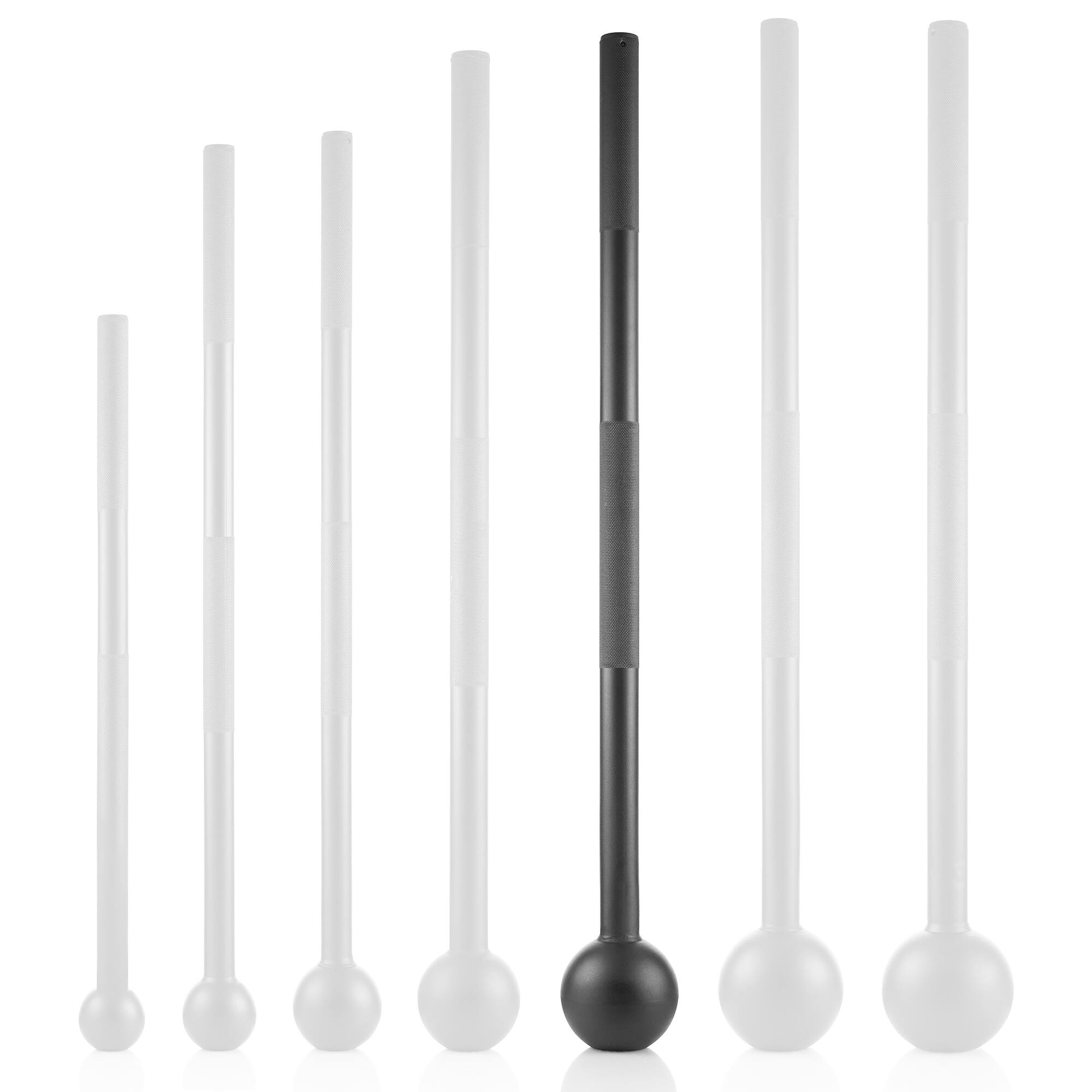 Alt View 3. Philosophy Gym - Steel Mace Bell - Mace Club for Strength Training - Full Body Workouts - Black.