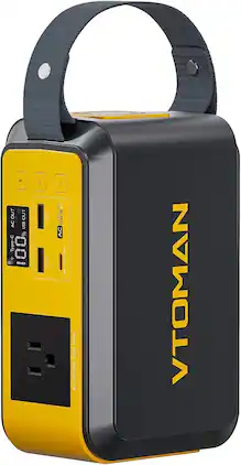 VTOMAN - Jump100 88.8Wh Portable Power Station, LiFePO4 Battery, 100W AC Outlet, PD 60W Fast Charge, for Camping & Devices (88.8 Wh Capacity)