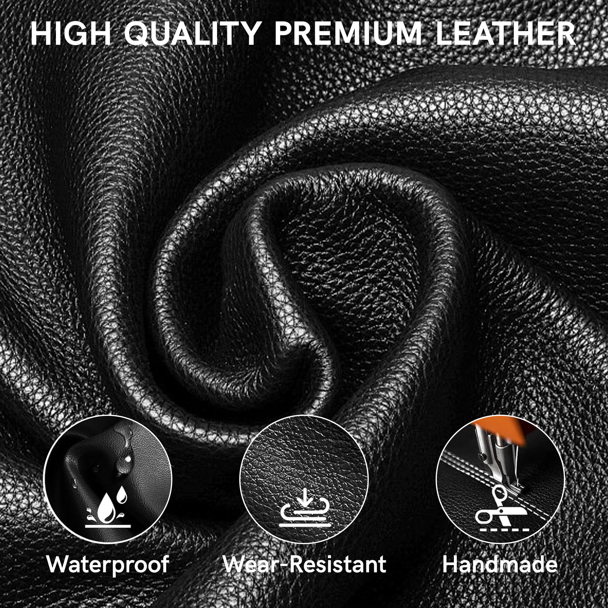 High Quality Premium Leather: Waterproof, Wear-Resistant, Wear Handmade.