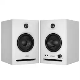 Ortizan - Computer Speakers, Bluetooth 5.3, USB‑Powered, 60W 2.0 Stereo,Deep Bass, 3.5mm AUX for PC Laptop Gaming - White