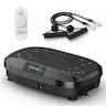 FED Fitness - Vibration Plate Exercise Machine, 330 lbs Capacity Lymphatic Drainage Machine, Full Body Workout for Home Gym - Black