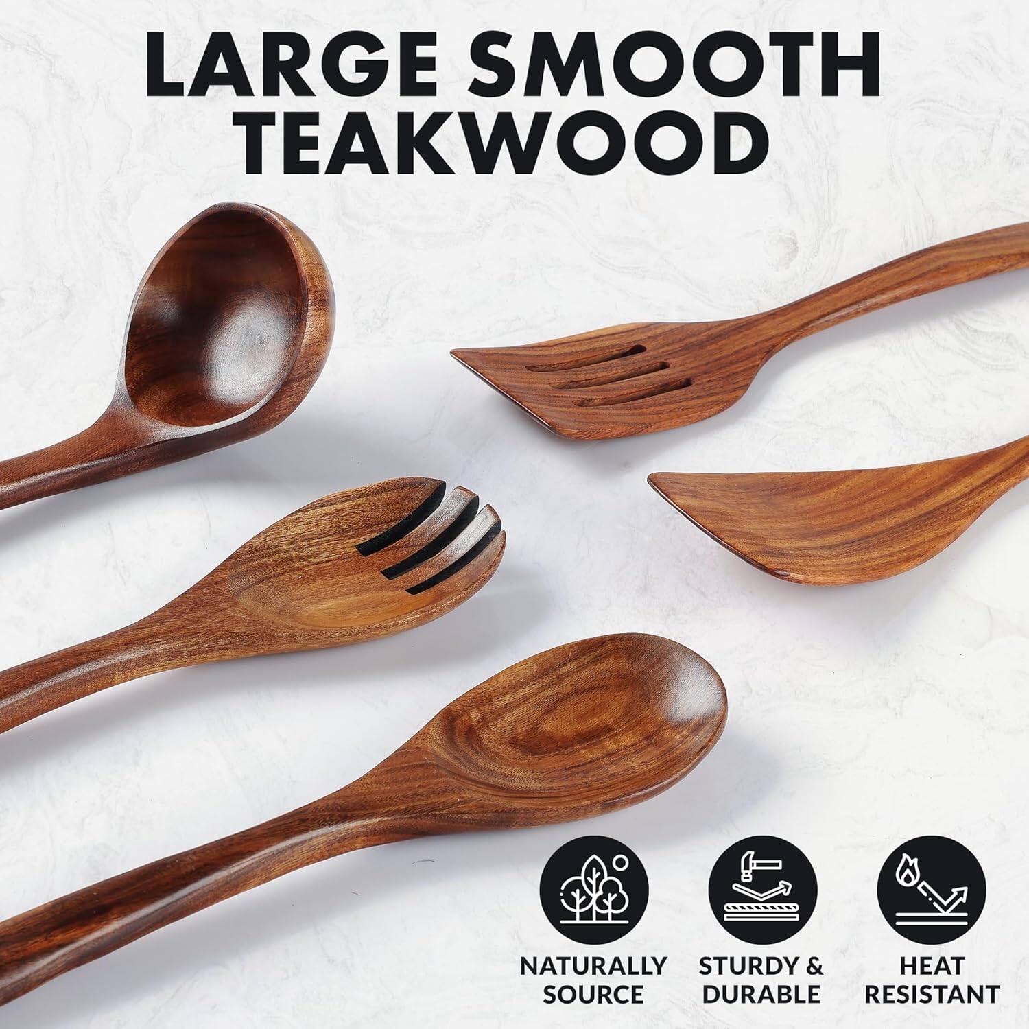 LARGE SMOOTH TEAKWOOD

- NATURALLY SOURCED
- STURDY & DURABLE
- HEAT RESISTANT