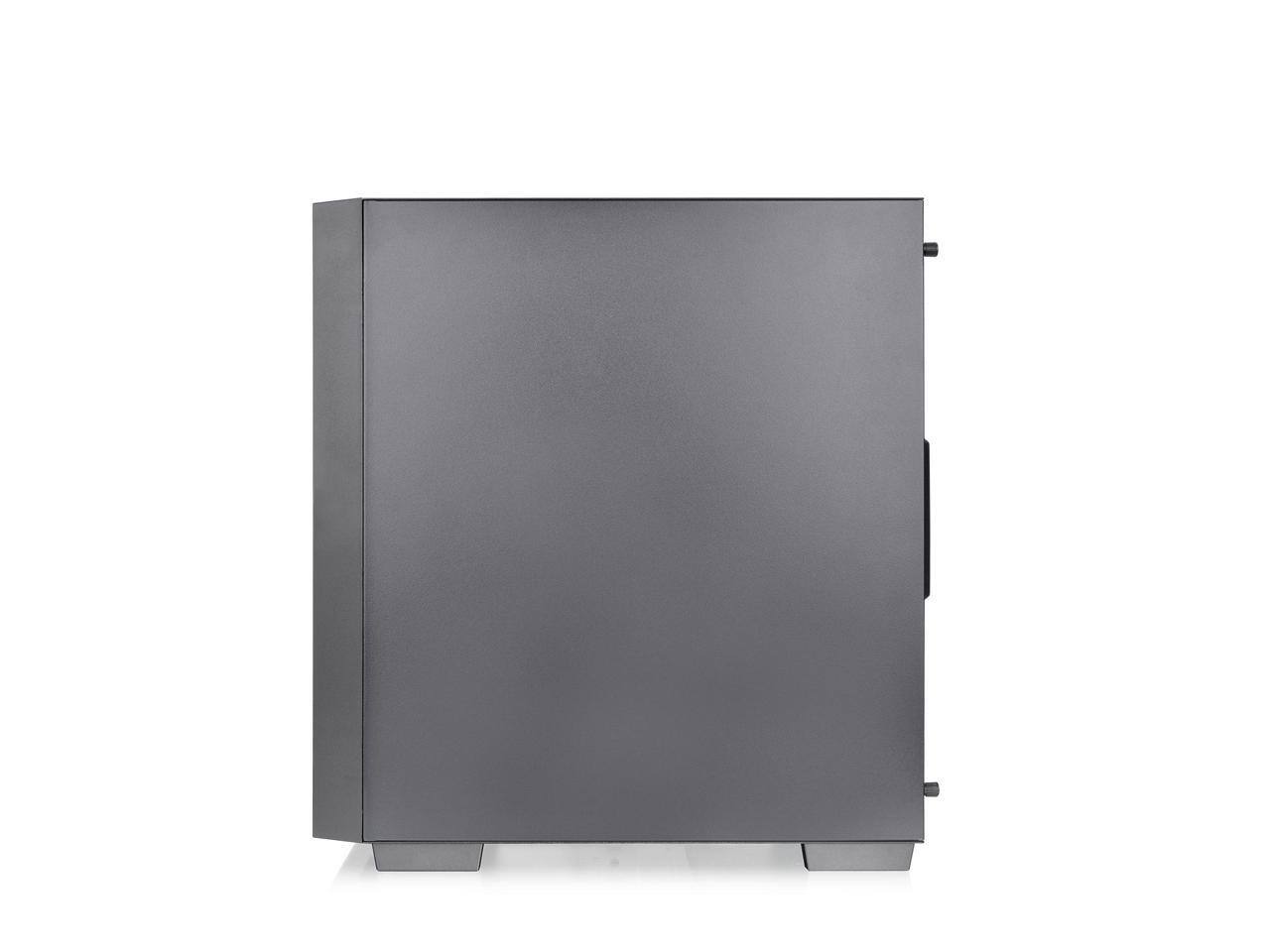 Alt View 3. Thermaltake - Thermaltake Versa H16 TG ARGB Black Micro ATX Case with Tempered Glass and 3 Fans - Black.