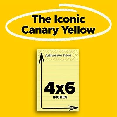 The Iconic Canary Yellow  
Adhesive here  
4x6 INCHES