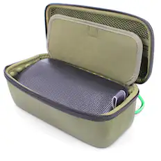 Front. CASEMATIX - Rugged Carry Case Fits Bose Soundlink FlexPortable Bluetooth Speaker and Charge Cable, Impact Resistant With Carabiner - Green.