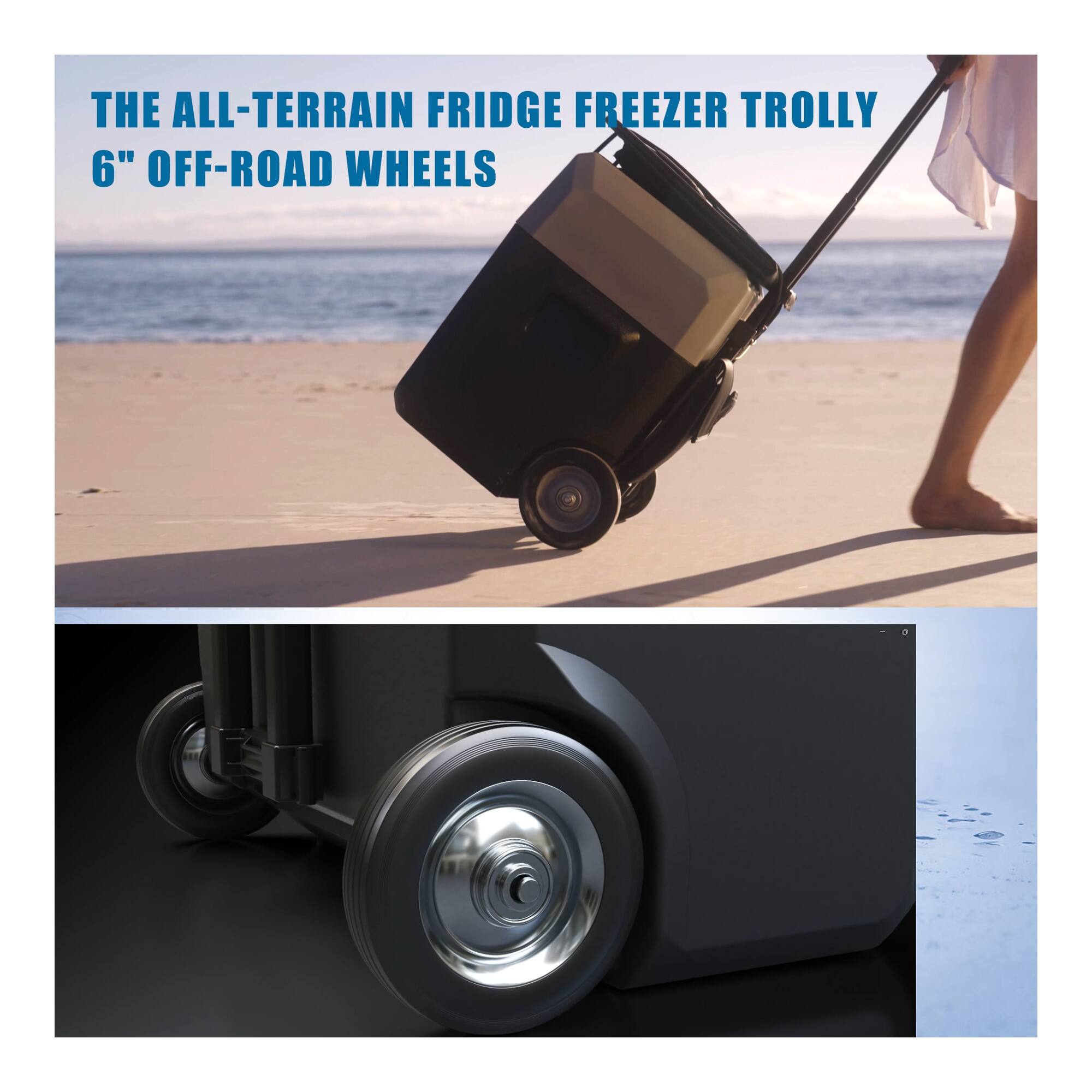 THE ALL-TERRAIN FRIDGE FREEZER TROLLEY  
6" OFF-ROAD WHEELS