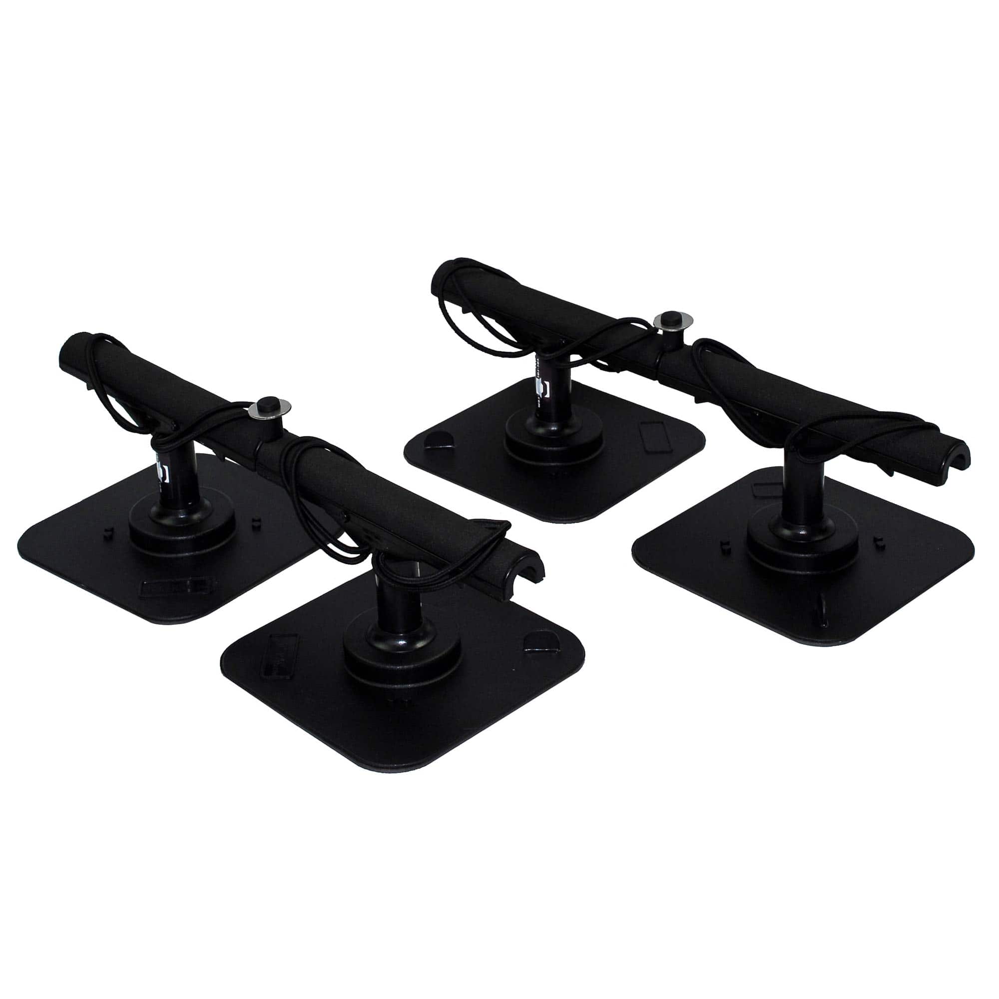 Vac Rac - Pro Combi Magnetic Base T Bar Design Rod Rack Holds Up To 8 Rods - Black