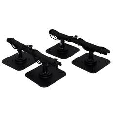 Front. Vac Rac - Vac Rac Pro Combi Magnetic Base T Bar Design Rod Rack Holds Up To 8 Rods, Black - Black.