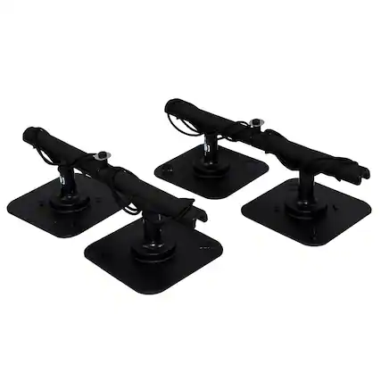 Front. Vac Rac - Vac Rac Pro Combi Magnetic Base T Bar Design Rod Rack Holds Up To 8 Rods, Black - Black.