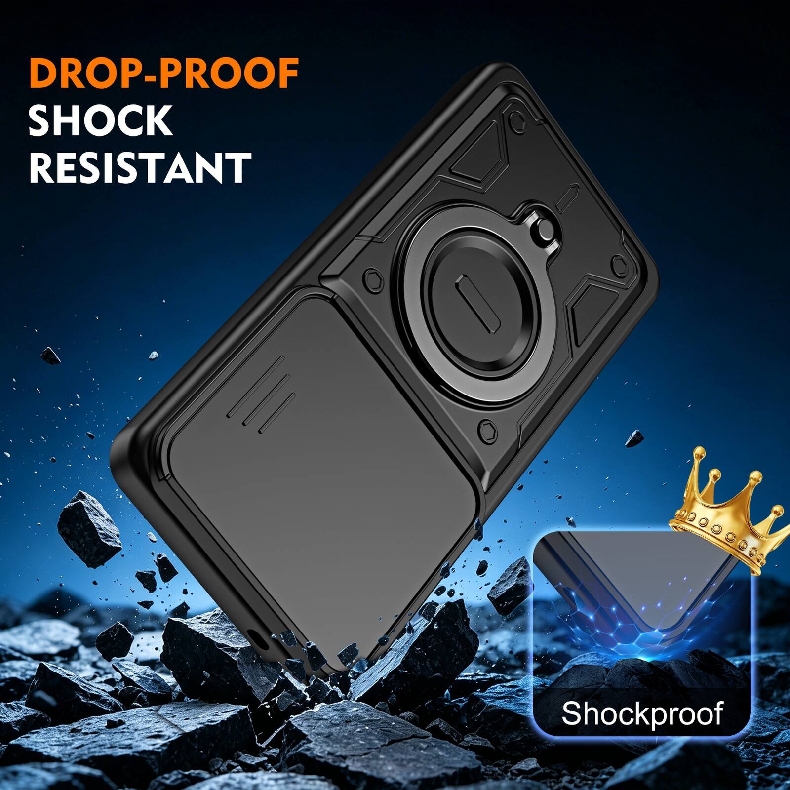 DROP-PROOF  
SHOCK RESISTANT  
Shockproof