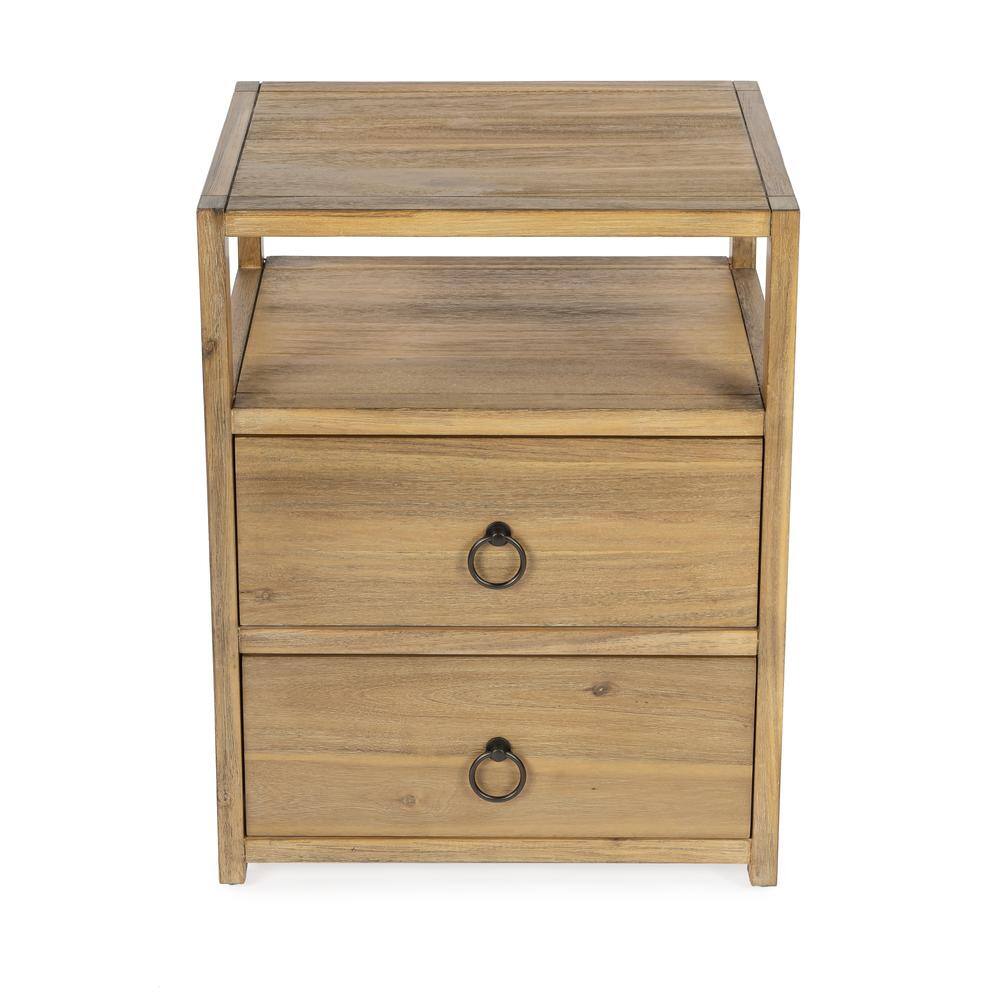 Alt View 2. Butler Specialty - Lark Natural Wood Nightstand - Light Brown.