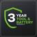 3 YEAR TOOL & BATTERY WARRANTY