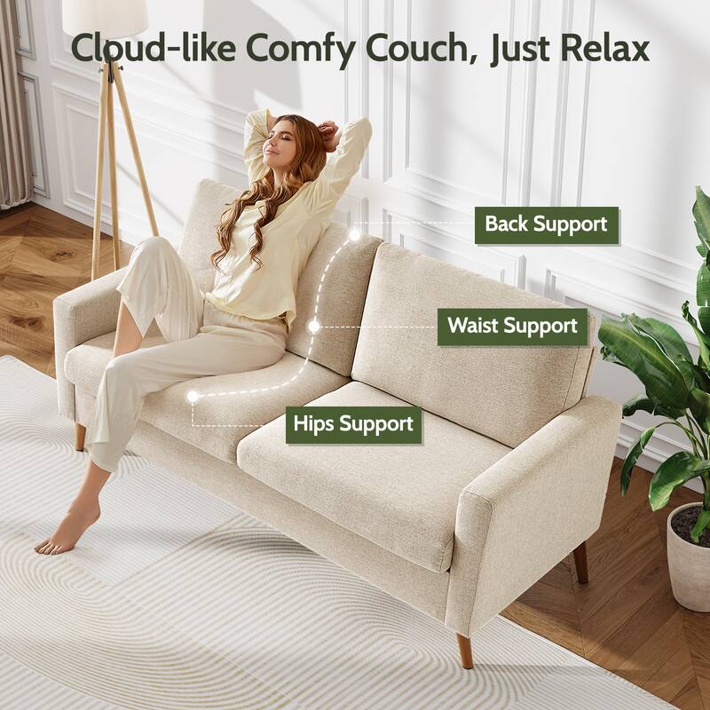Cloud-like Comfy Couch, Just Relax

- Back Support
- Waist Support
- Hips Support