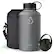 Angle. Buzio - Duet Series Insulated 64 oz Water Bottle with Straw Lid and Flex Lid - Gray.