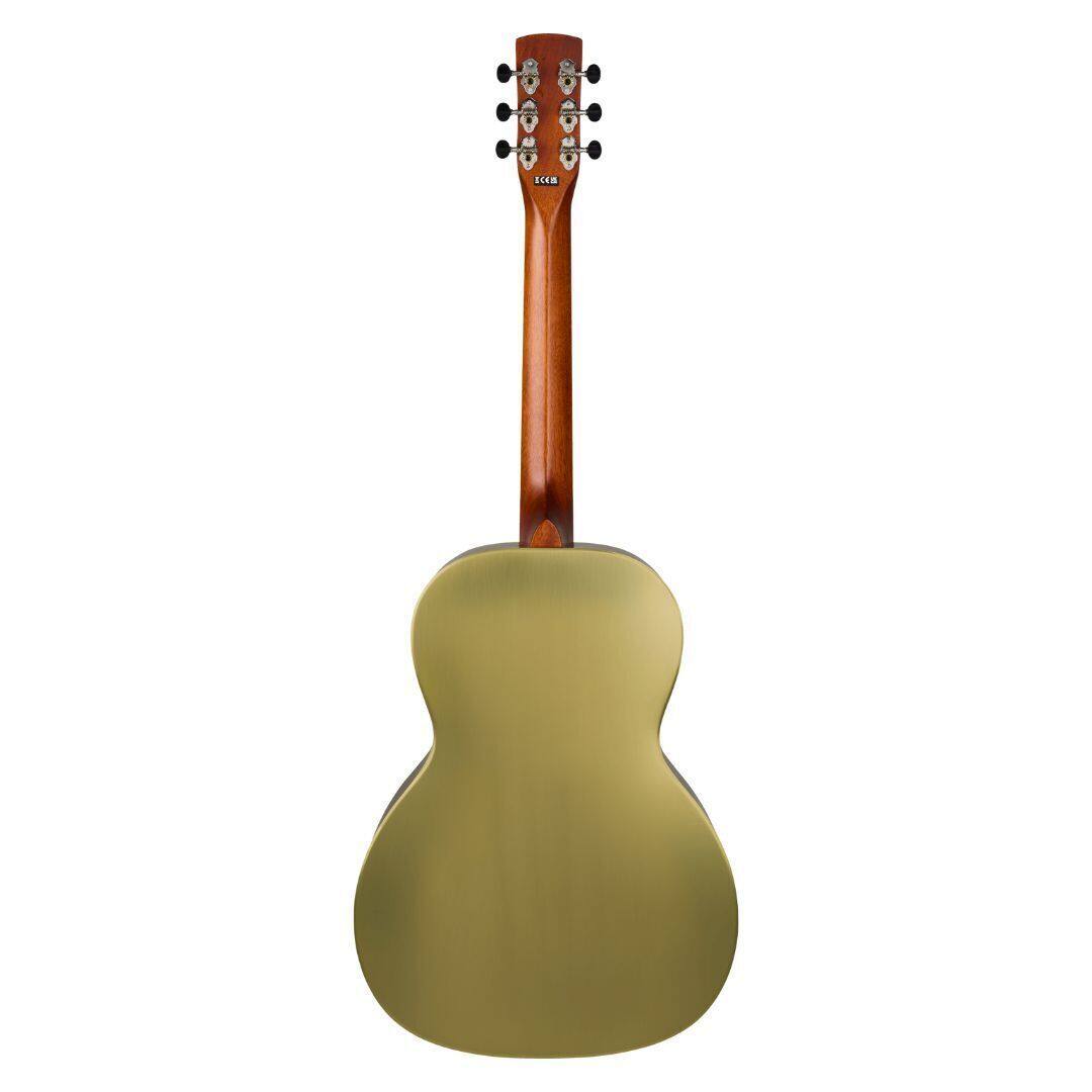 Angle. Gretsch - Gretsch G9202 Honey Dipper Special, Round-Neck, Padauk Fingerboard, Bell Bronze.