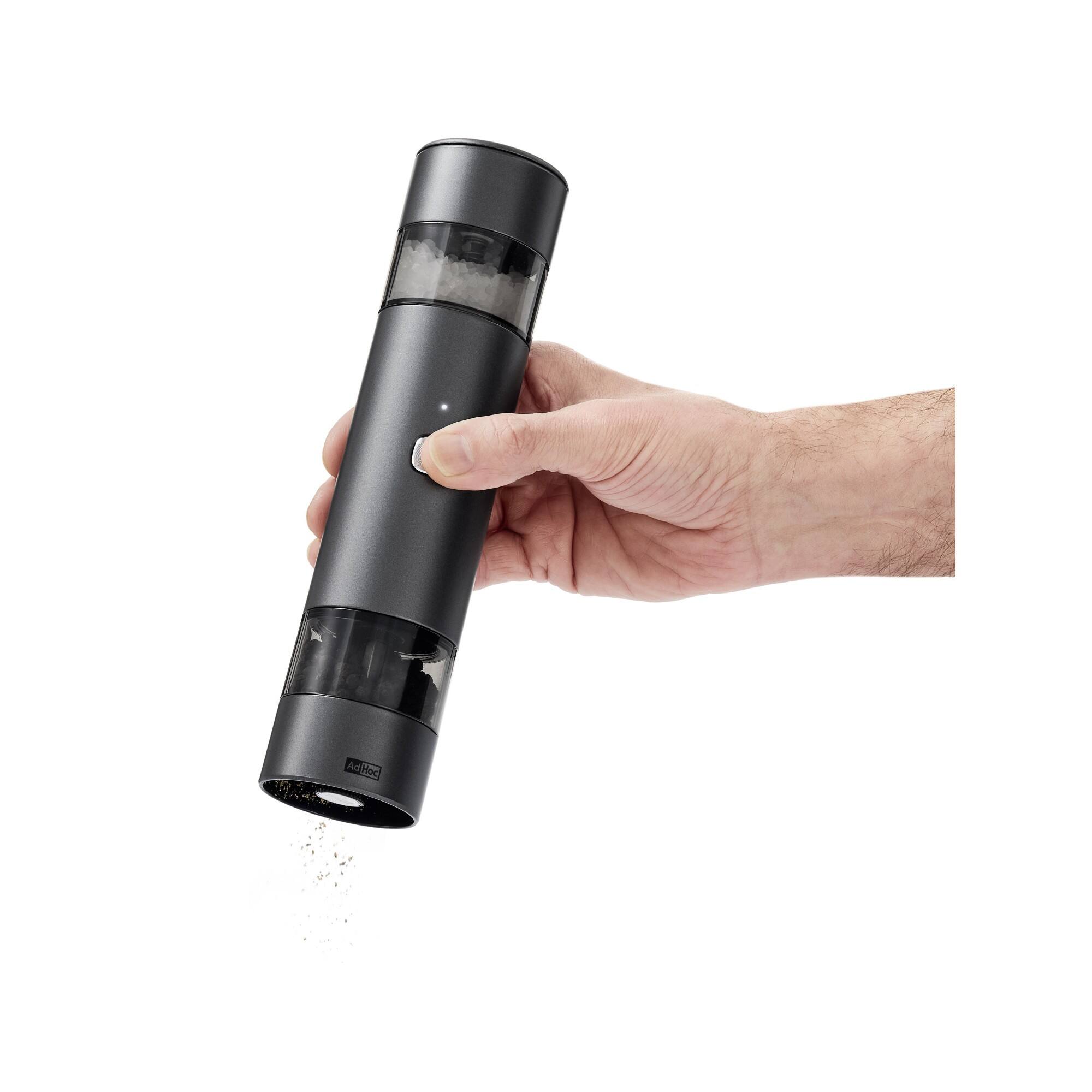 Alt View 7. Ad Hoc - Electric pepper and salt mill double imill duo, dark gray - Dark grey.