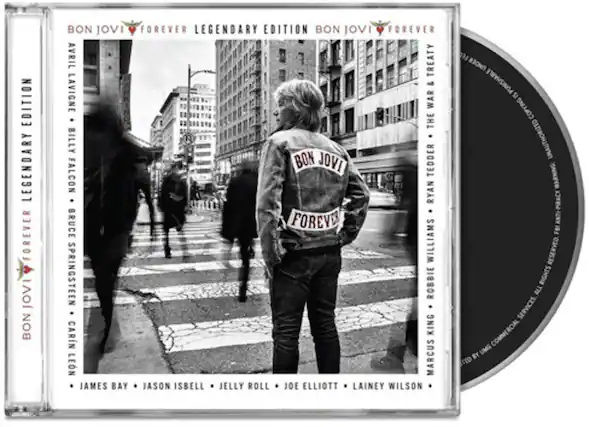 **Legendary Edition Bon Jovi Forever**
**Bon Jovi Forever Legendary Edition**
**Bon Jovi Forever**
**Avril Lavigne + Billy Falcon + Bruce Springsteen + Carin Leon + James Bay + Jason Isbell + Jelly Roll + Joe Elliott + Launey Wilson + Marcus King + Robbie Williams + Ryan Tedder + The War + Treaty**
**Bon Jovi Forever**
**Unauthorized copying is punishable by law. Anti-piracy FBI reserved.**
**All rights reserved. Commercial use by UMG.**