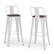 Angle. Simpli Home - Rayne Metal and Wood Bar Stool (Set of 2) - White.