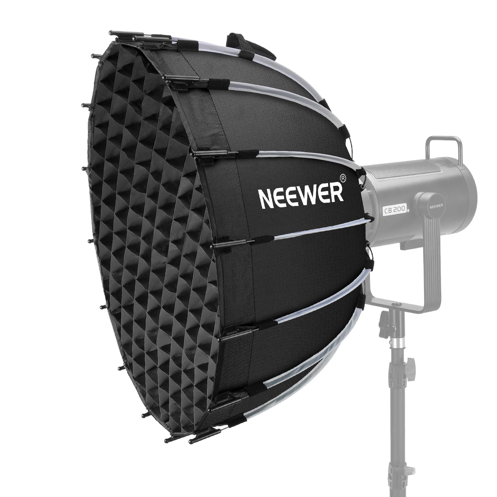 Neewer - 23.6" Parabolic Softbox Kit, Bowens Mount, for Studio, NS71P
