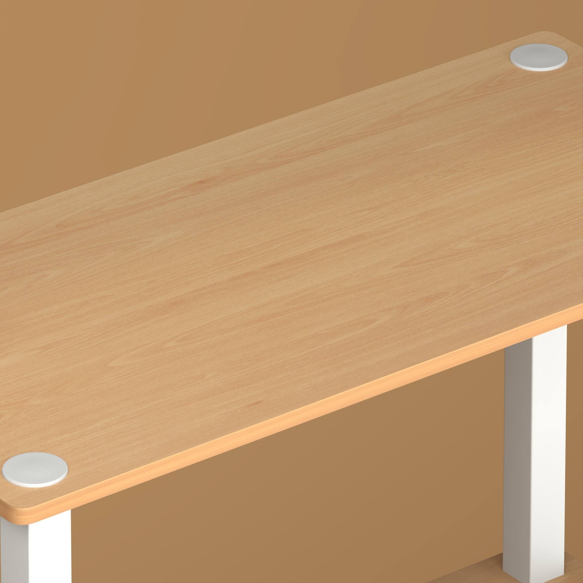 Back. HOMLUX - 3-Tier 29.6" Corner Shelf Open Shelves for Display for Living Room and Office Organization Beech & White - Beech & White.