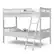 Alt View 11. Storkcraft - Caribou Solid Hardwood Twin Bunk Bed - White.