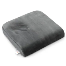 Cheer Collection - Memory Foam Seat Cushion - Extra Large Non Slip Butt Pad for Chair, Car Seat, Wheel Chair & More - With Removable - Gray