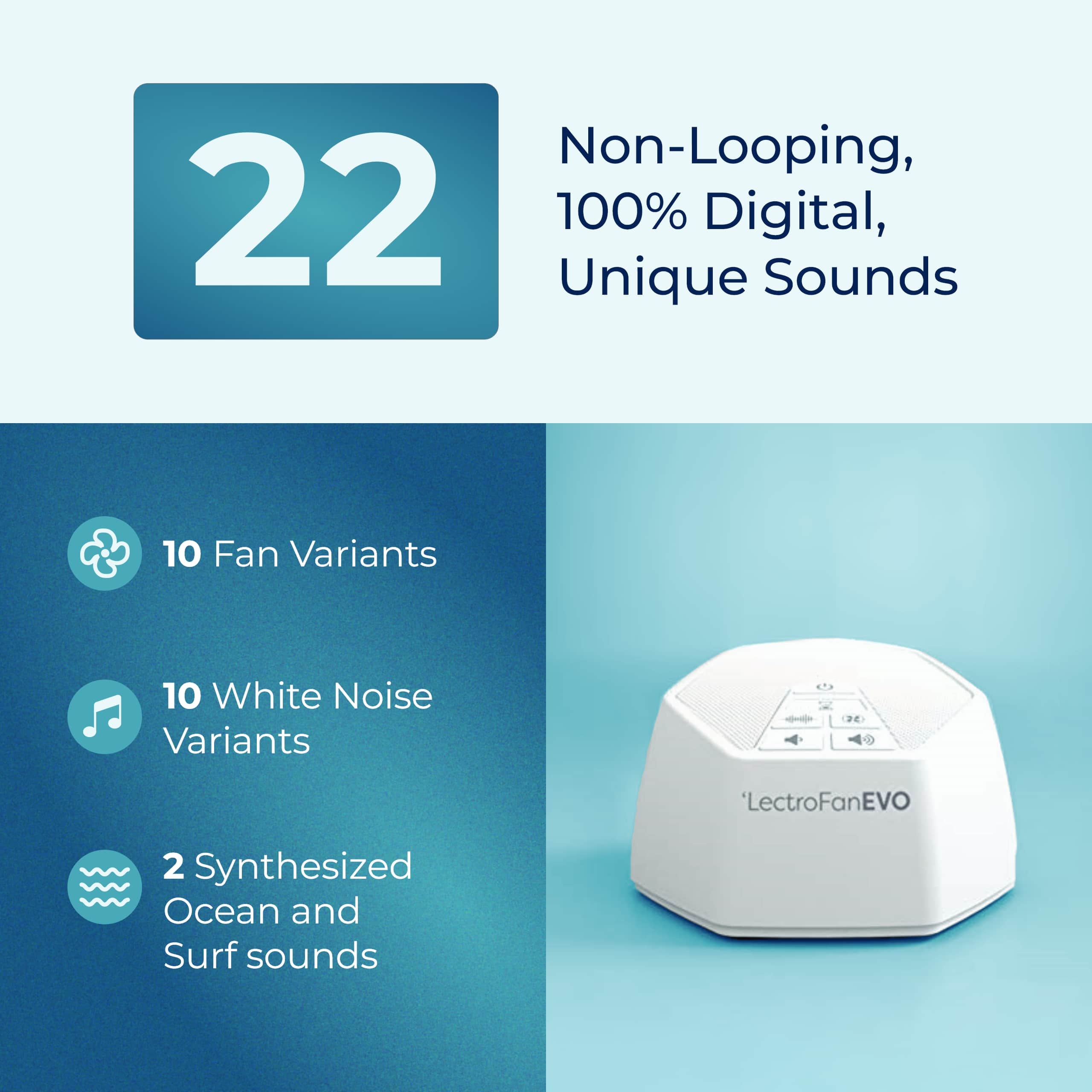【新品未開封】【送料無料】LectroFan EVO（ホワイトノイズマシン） Adaptive Sound Technologies LectroFan EVO White Noise Machine