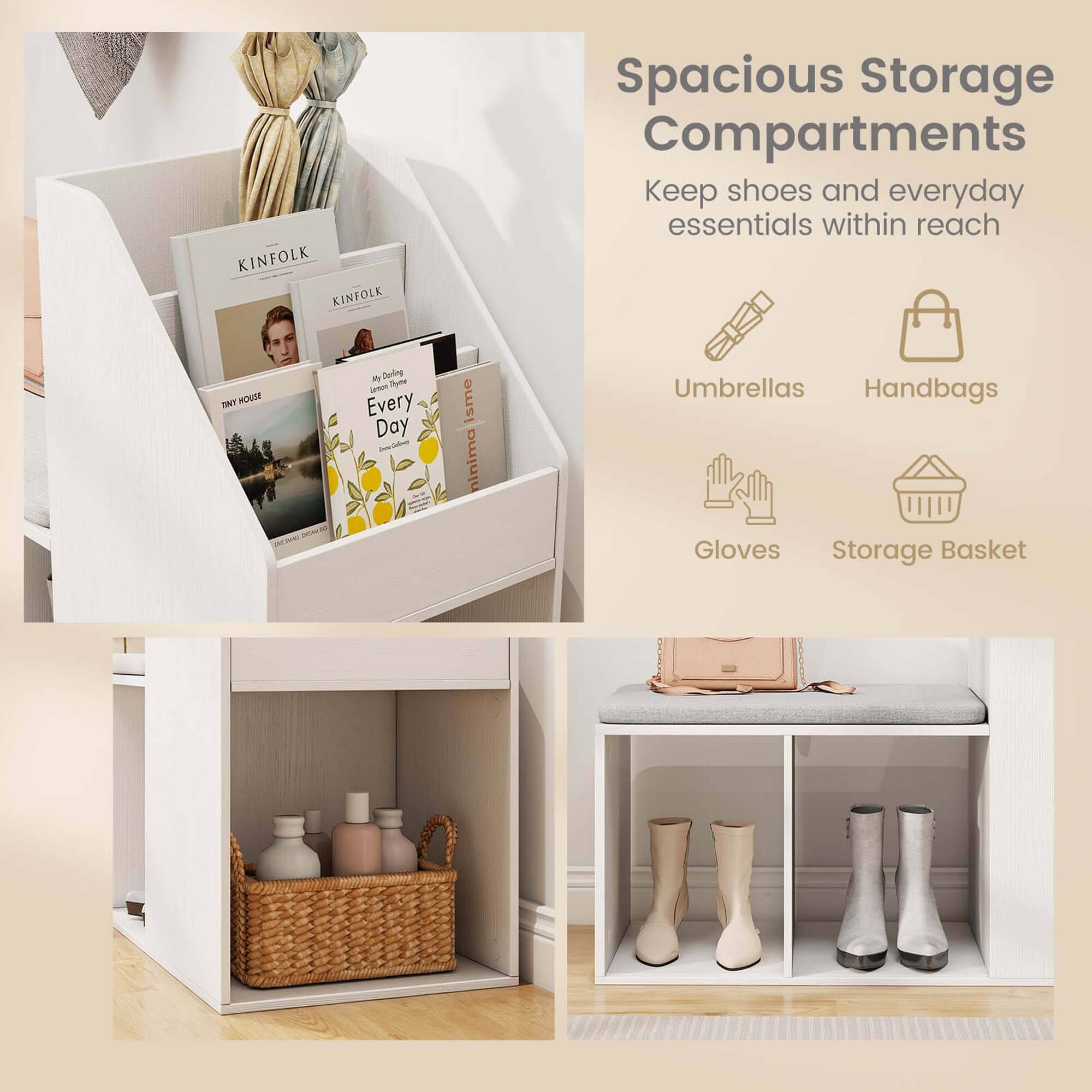 KINFOLK KINFOLK Spacious Storage Compartments Keep shoes and everyday essentials within reach - Umbrellas Handbags Gloves Storage Basket