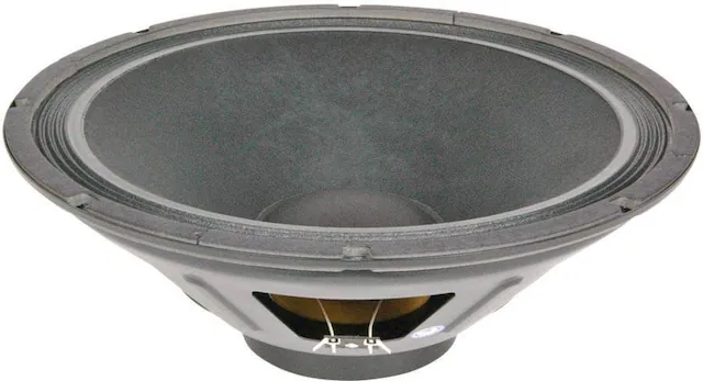 Front. Eminence - ALPHA-15A Woofer - Black.