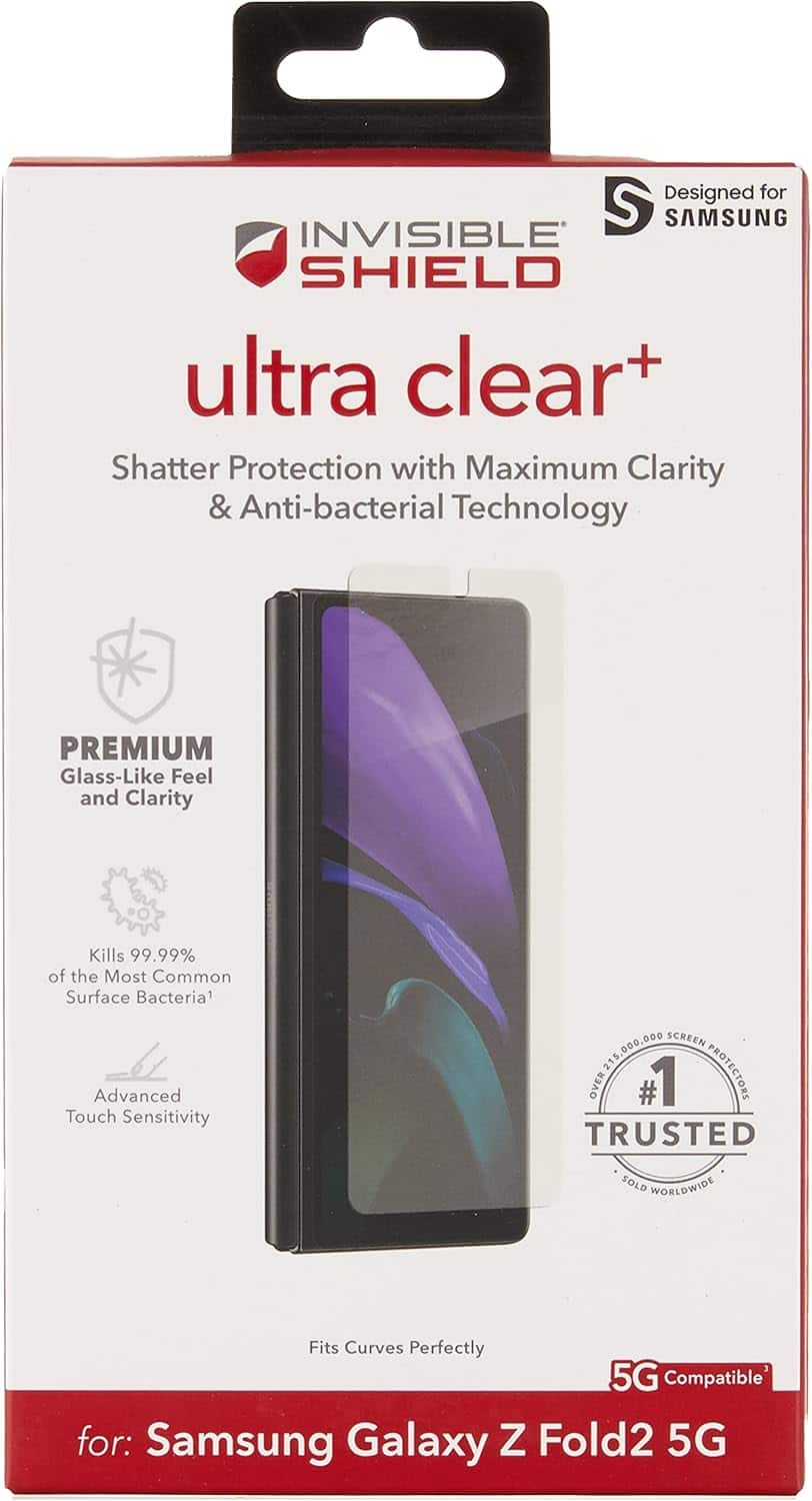 ZAGG - Screen Protector FIT Samsung Galaxy Z Fold2 5G Ultra (ZAG200206606-V) - Clear