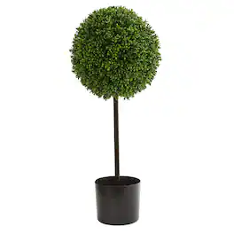 BreeBe - 2.5' Boxwood Ball Topiary UV Resistant (Indoor/Outdoor) - Green