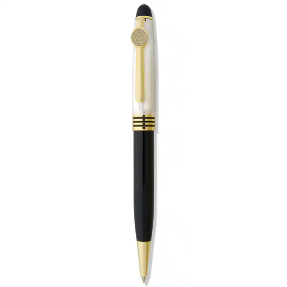 Front. Jardine - Black/Pearl Southern Connecticut State Owls Ball Point Pen - Black.