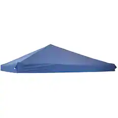 Front. Sunnydaze - 10x10 ft Oxford Fabric Replacement Pop-Up Canopy Shade Top - Blue.